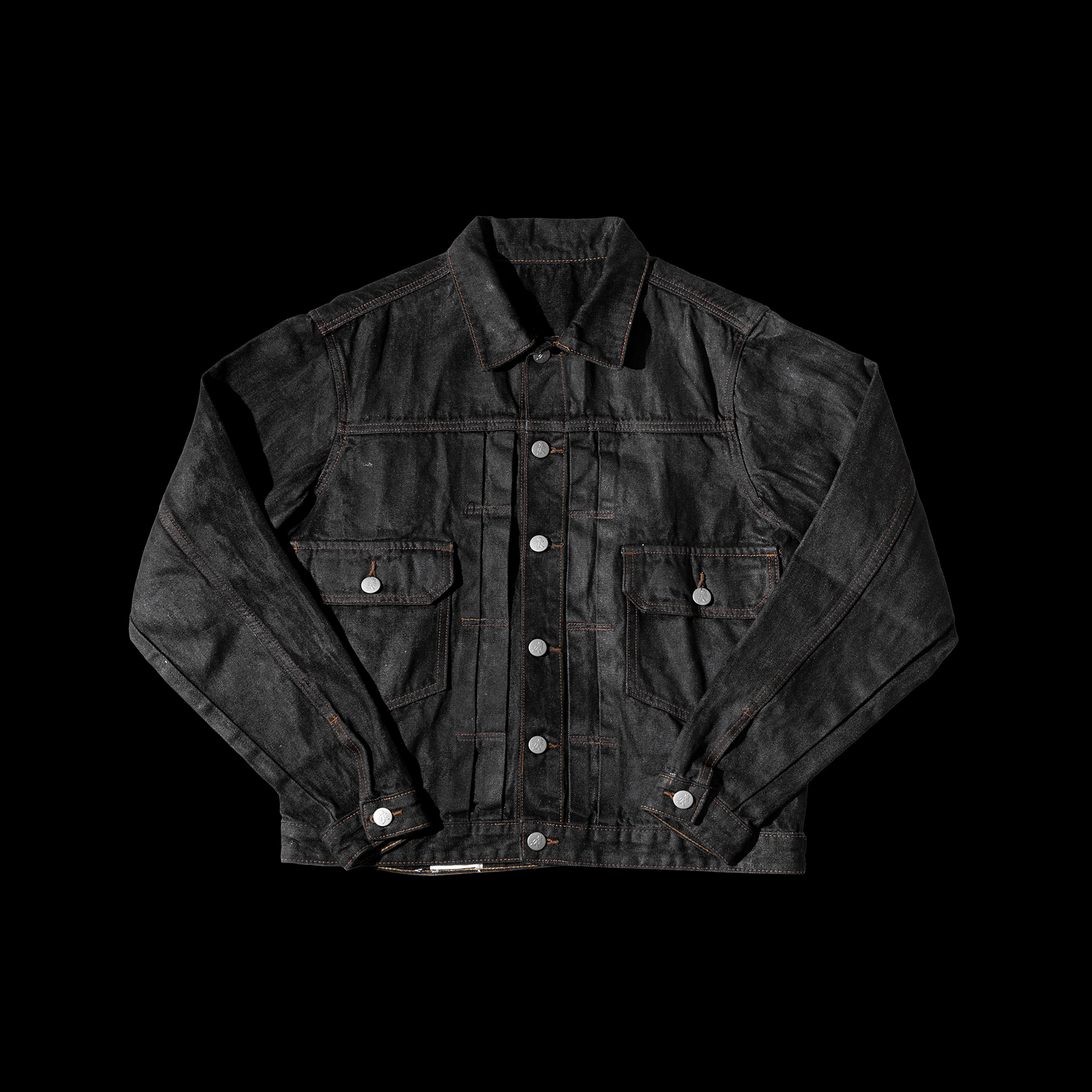 SEVEN RAW DENIM JACKET "BLACK"