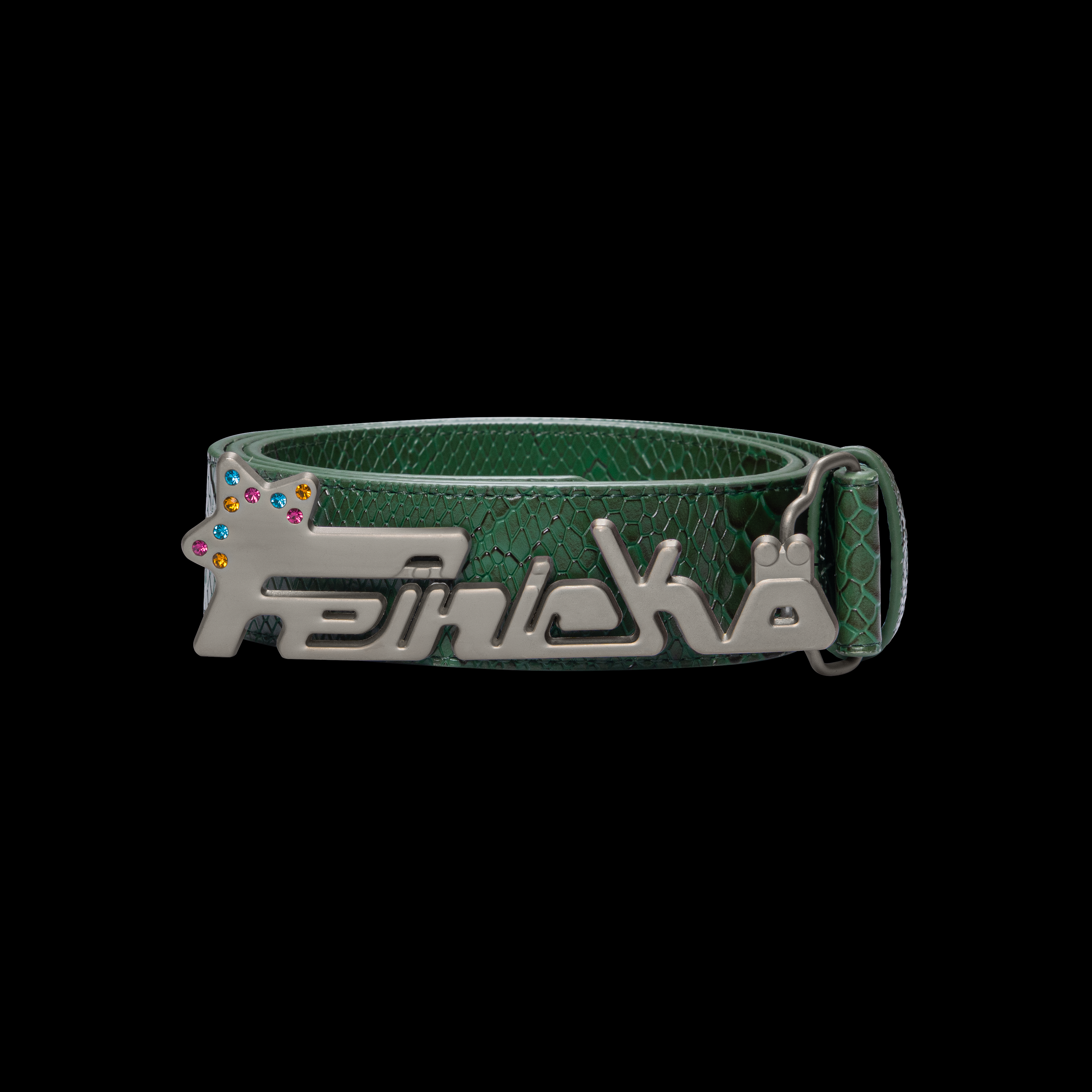 GEMSTONE LOGO BELT "GREEN"