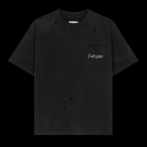 TENRYU POCKET TEE "WASHED BLACK"