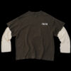 "3" LONGSLEEVE BASIC T-SHIRT "LIGHT BROWN"