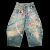 POLYCHROME GUMMY DENIM PANTS