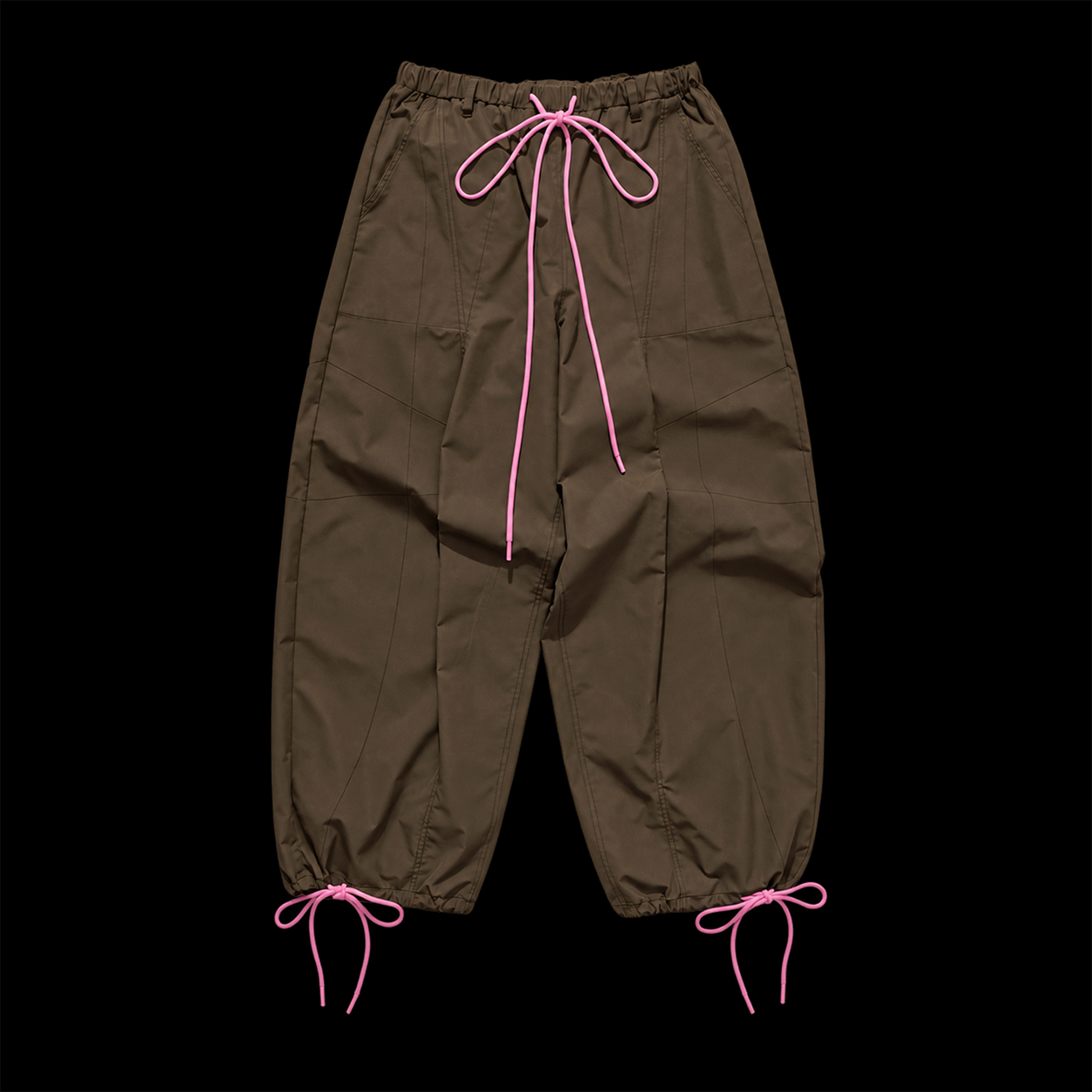 FRAGMENT NYLON PANTS "CHOCOLATE"
